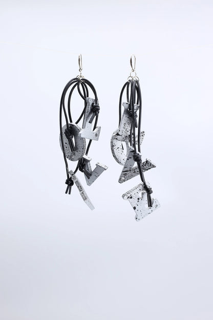 Jianhui Handpainted Big Love Earrings - Essential Elements Chicago