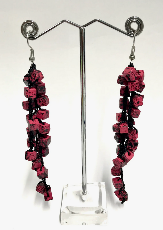 Jianhui Iris Pashmina Crochet Tassel Earrings - Essential Elements Chicago