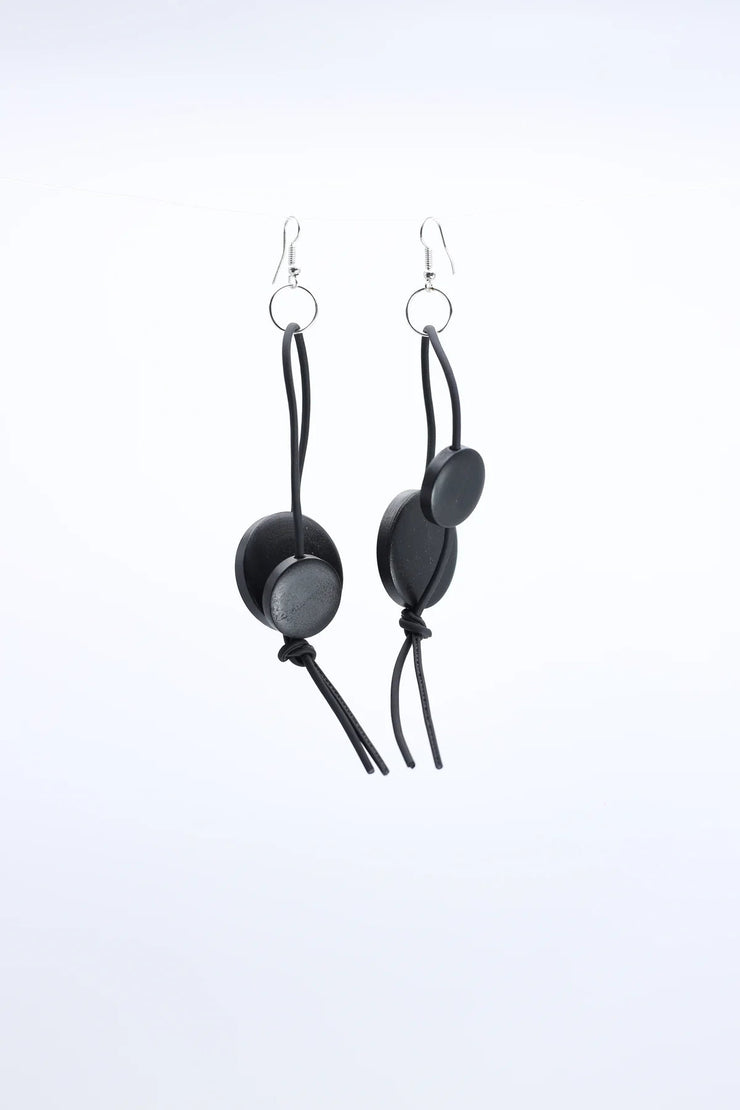Jianhui Leatherette Coin Earrings - Essential Elements Chicago