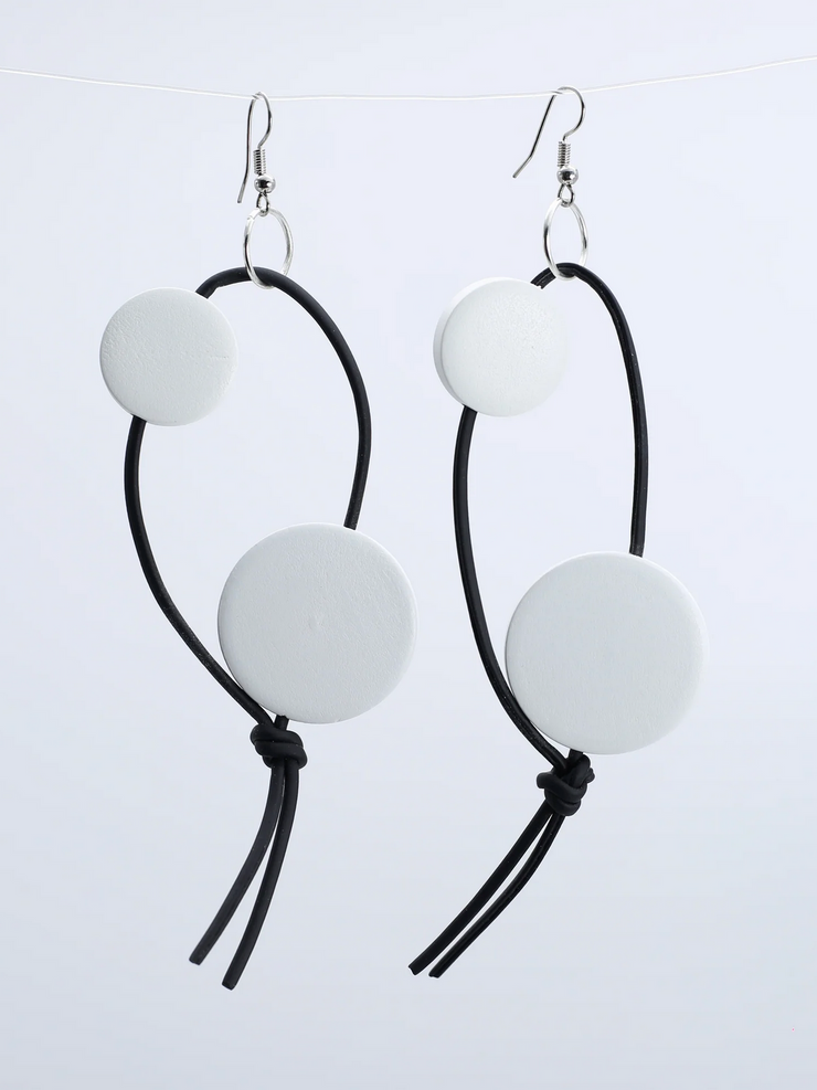 Jianhui Leatherette Coin Earrings - Essential Elements Chicago