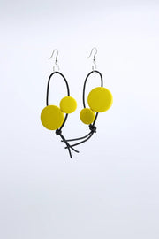 Jianhui Leatherette Coin Earrings - Essential Elements Chicago
