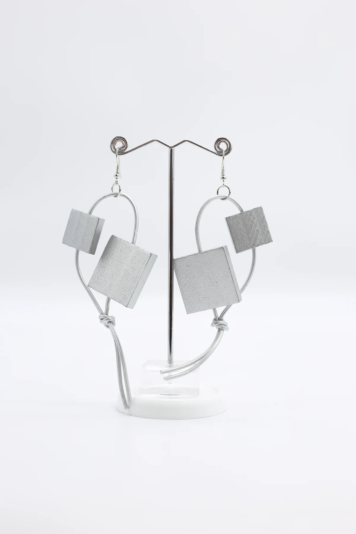 Jianhui Leatherette & Squares Earrings - Essential Elements Chicago