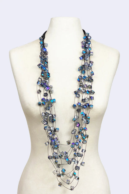 Jianhui London Crystal Cubes Necklace - Essential Elements Chicago
