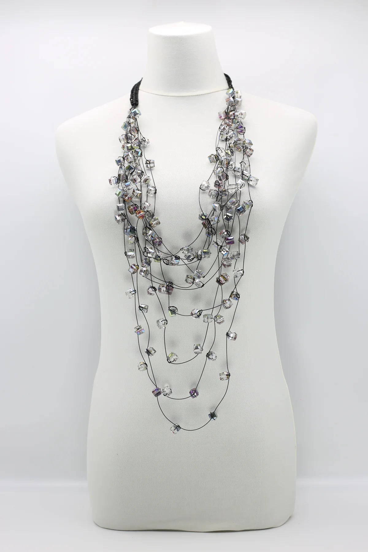 Jianhui London Crystal Cubes Necklace - Essential Elements Chicago