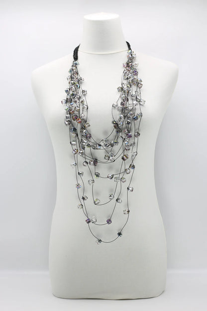 Jianhui London Crystal Cubes Necklace - Essential Elements Chicago