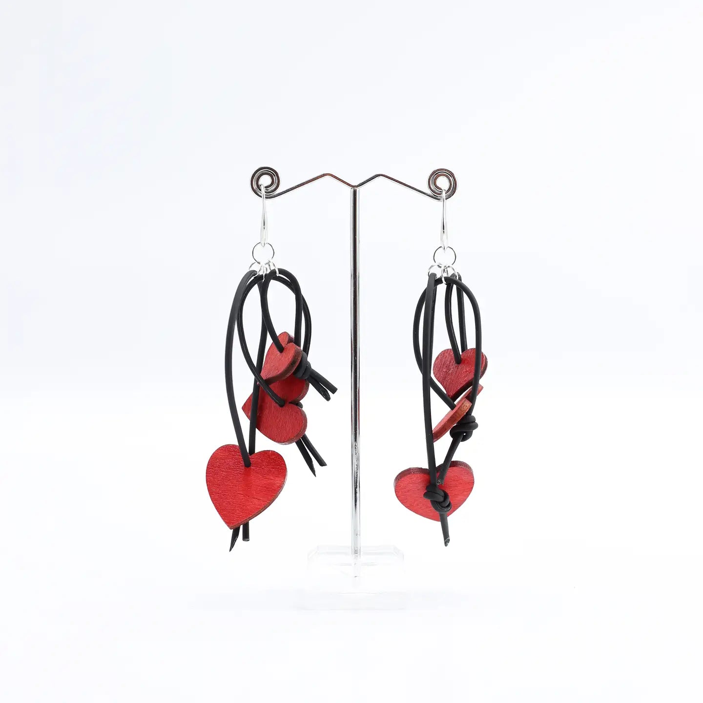 Jianhui London Red Hearts Earrings - Essential Elements Chicago