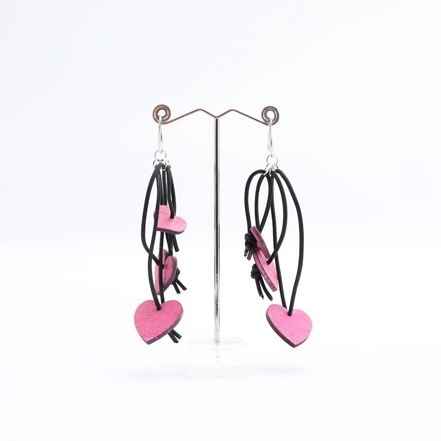 Jianhui Pink Hearts Earrings - Essential Elements Chicago