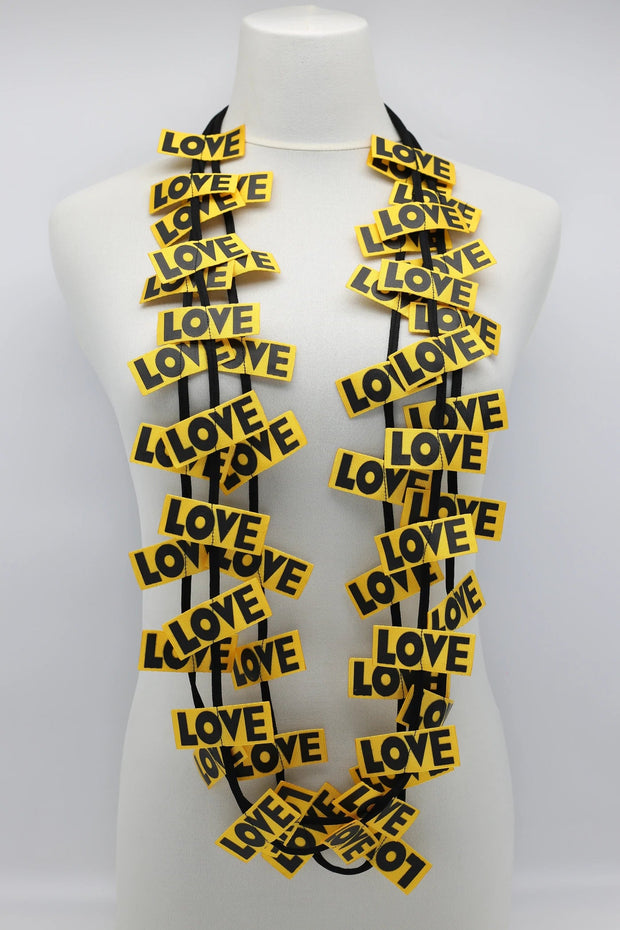 Jianhui Yellow LOVE Ribbon Necklace - Essential Elements Chicago