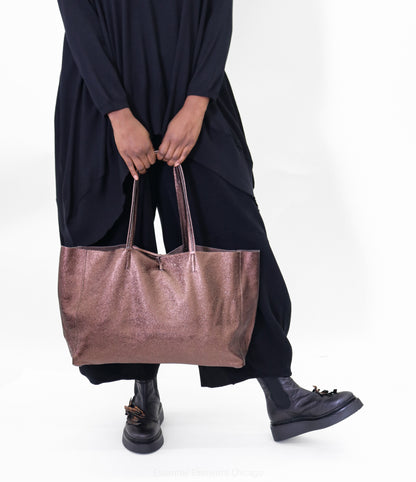 Jijou Capri Italian Leather Tote - Essential Elements Chicago