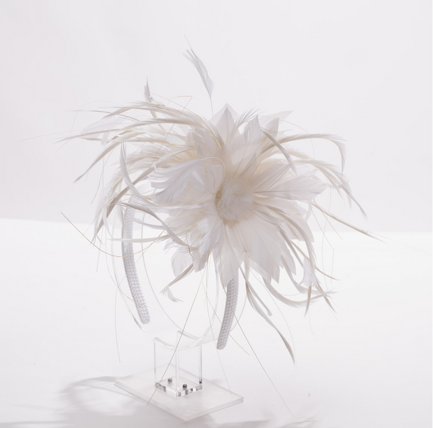 Kakyco 5911H Feather Fascinator - Essential Elements Chicago