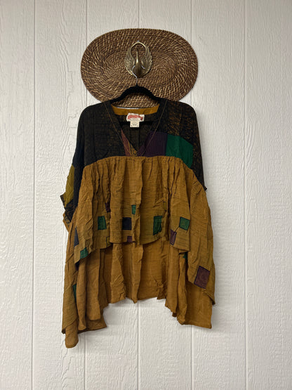 Kantha Gold Dust Crop Top