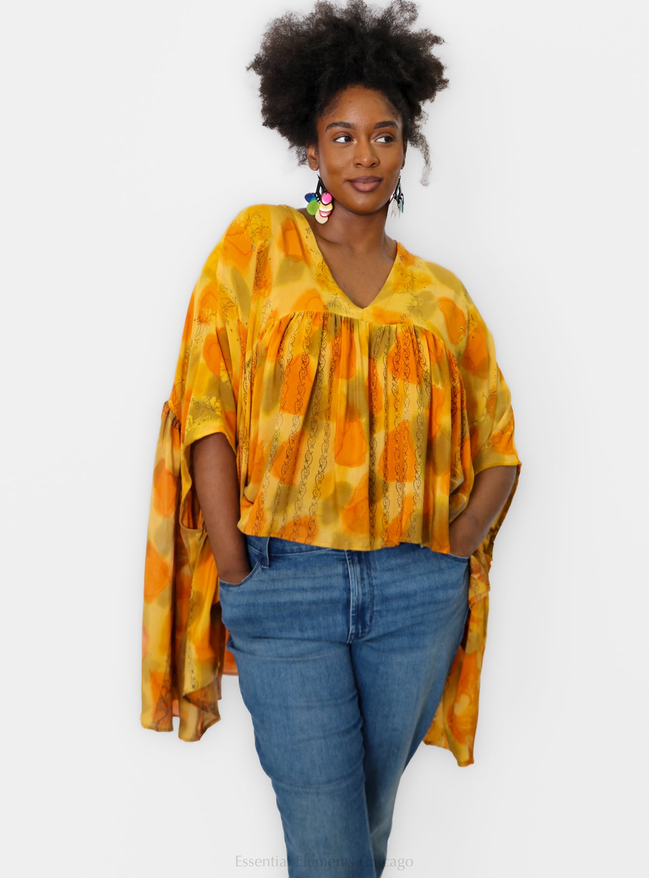 Kantha Gold Dust Crop Top