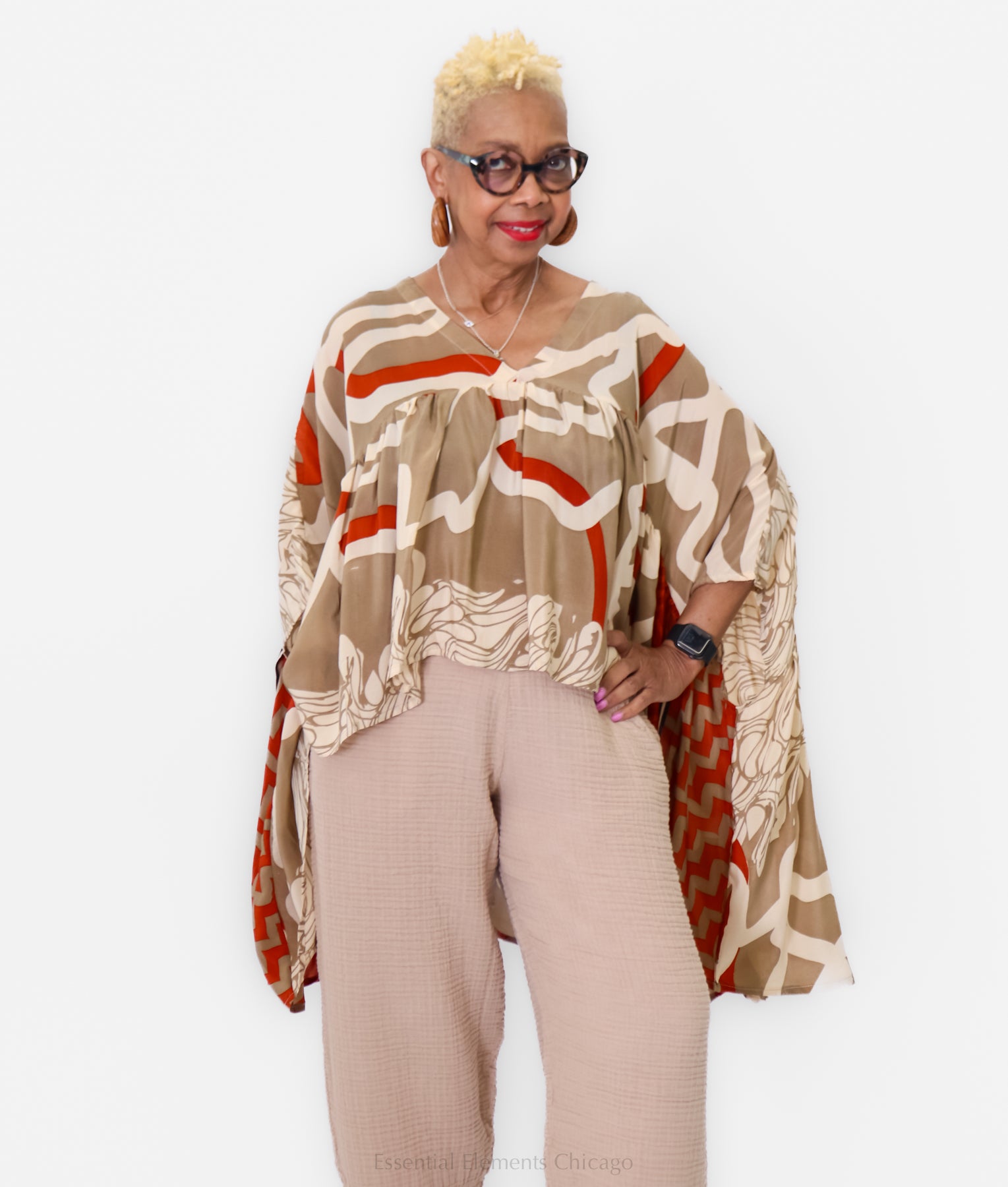 Kantha Gold Dust Crop Top