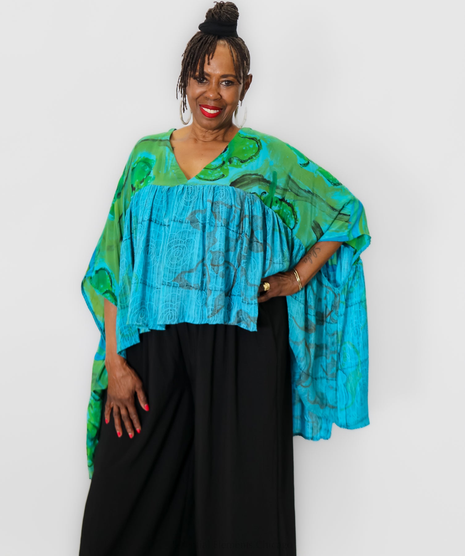 Kantha Gold Dust Crop Top