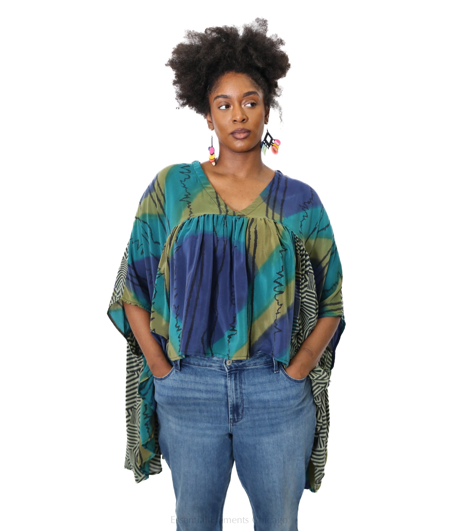 Kantha Gold Dust Crop Top