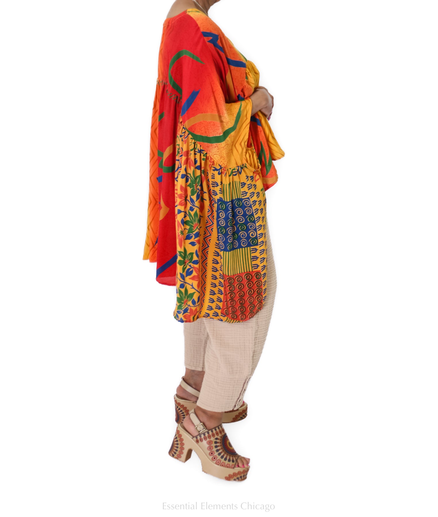 Kantha Gold Dust Crop Top