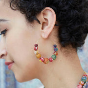 Kantha Graduated Hoop Earrings - Essential Elements Chicago