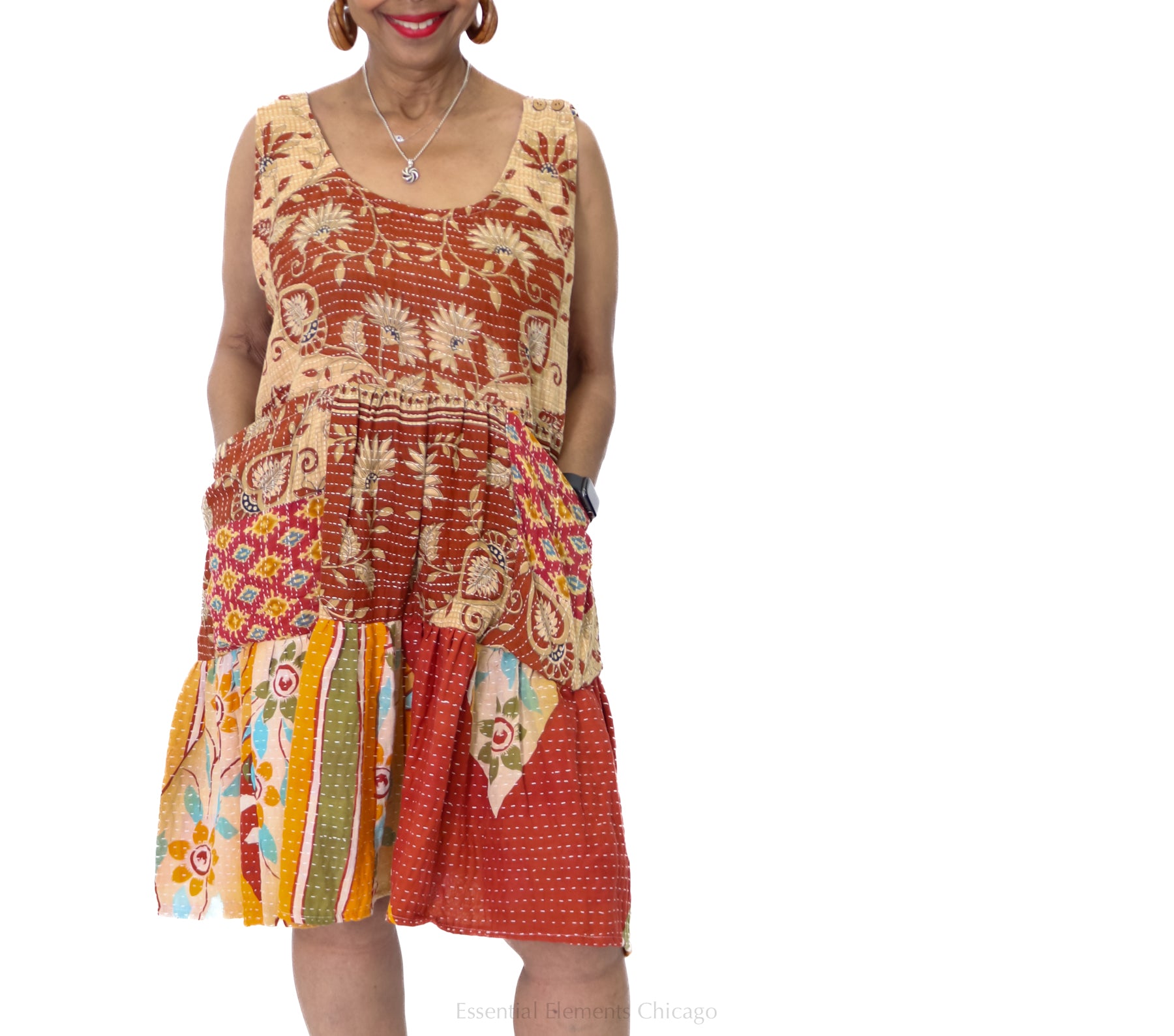 Kantha Meadow Mini Dress