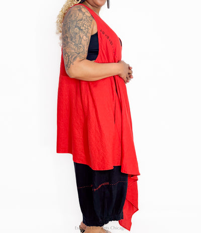 Kedem Sasson Yola Shirt, Red - Essential Elements Chicago