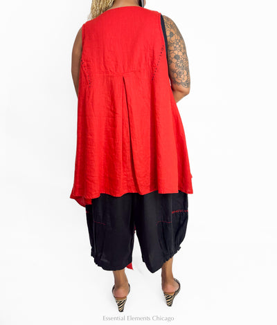 Kedem Sasson Yola Shirt, Red - Essential Elements Chicago