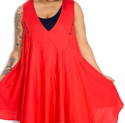 Kedem Sasson Yola Shirt, Red - Essential Elements Chicago
