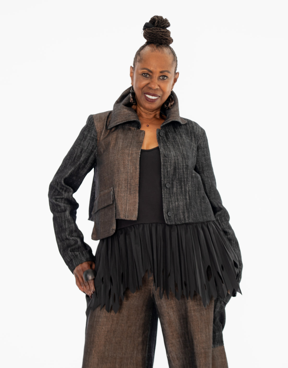 Kedziorek Color Block Crop Jacket - Essential Elements Chicago