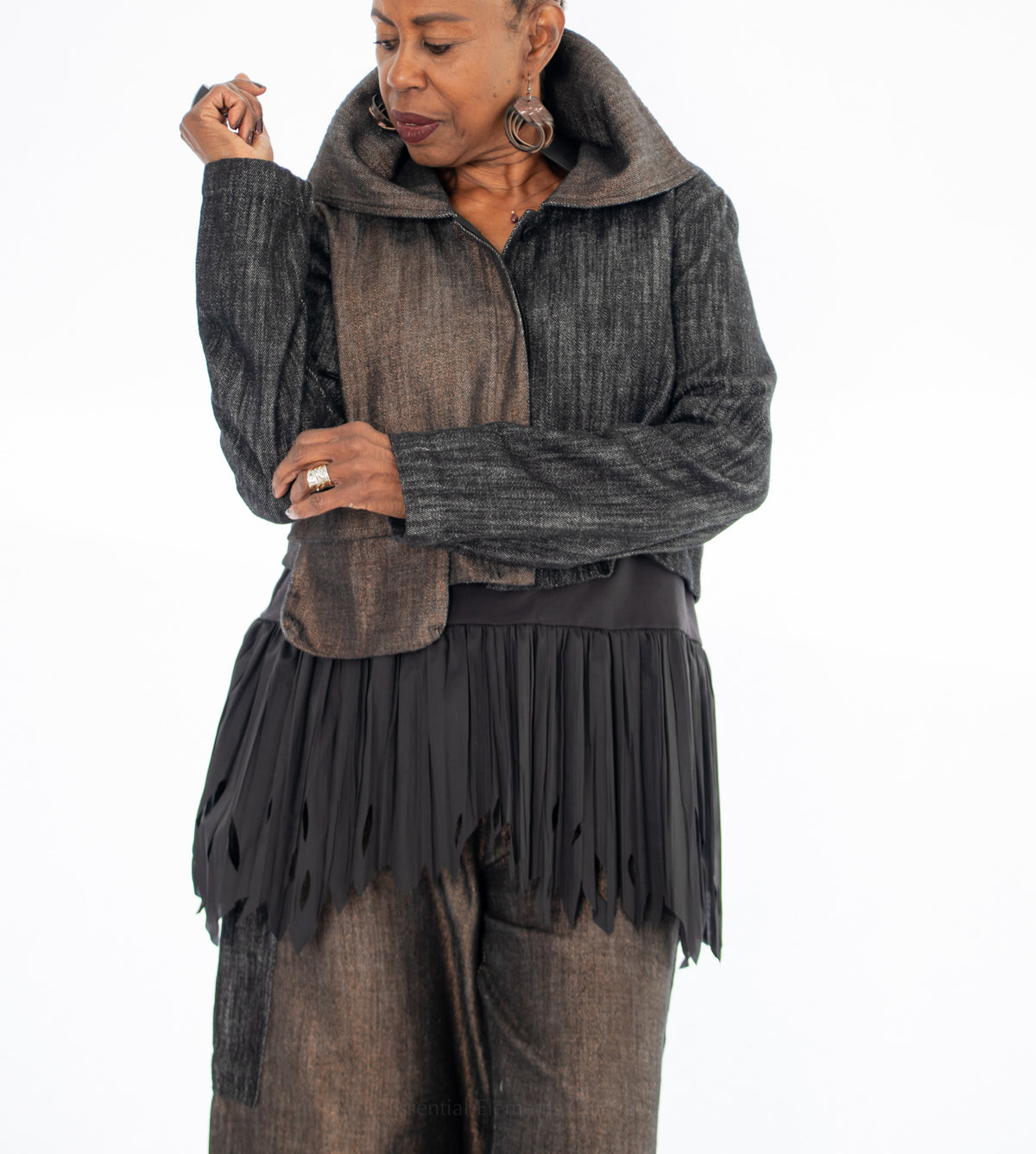 Kedziorek Color Block Crop Jacket - Essential Elements Chicago