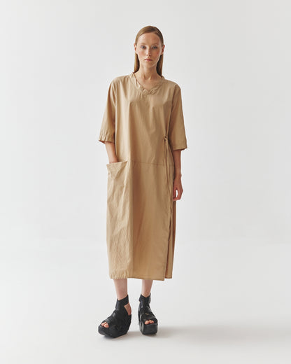 Kedziorek Cotton Dress, Sand - Essential Elements Chicago