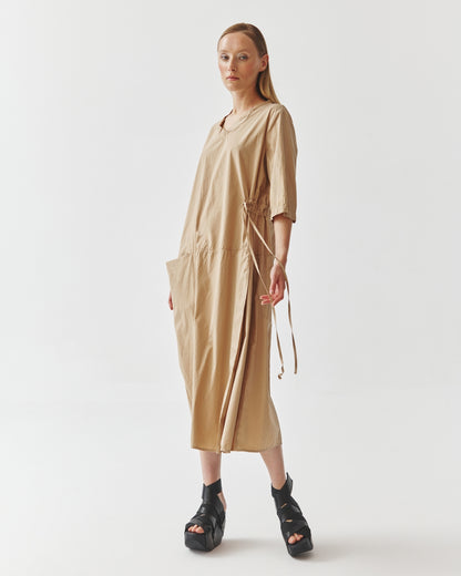 Kedziorek Cotton Dress, Sand - Essential Elements Chicago