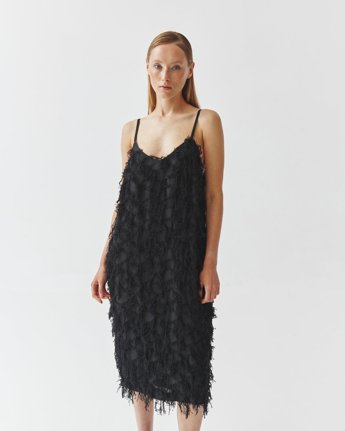 Kedziorek Eyelash Dress, Black - Essential Elements Chicago