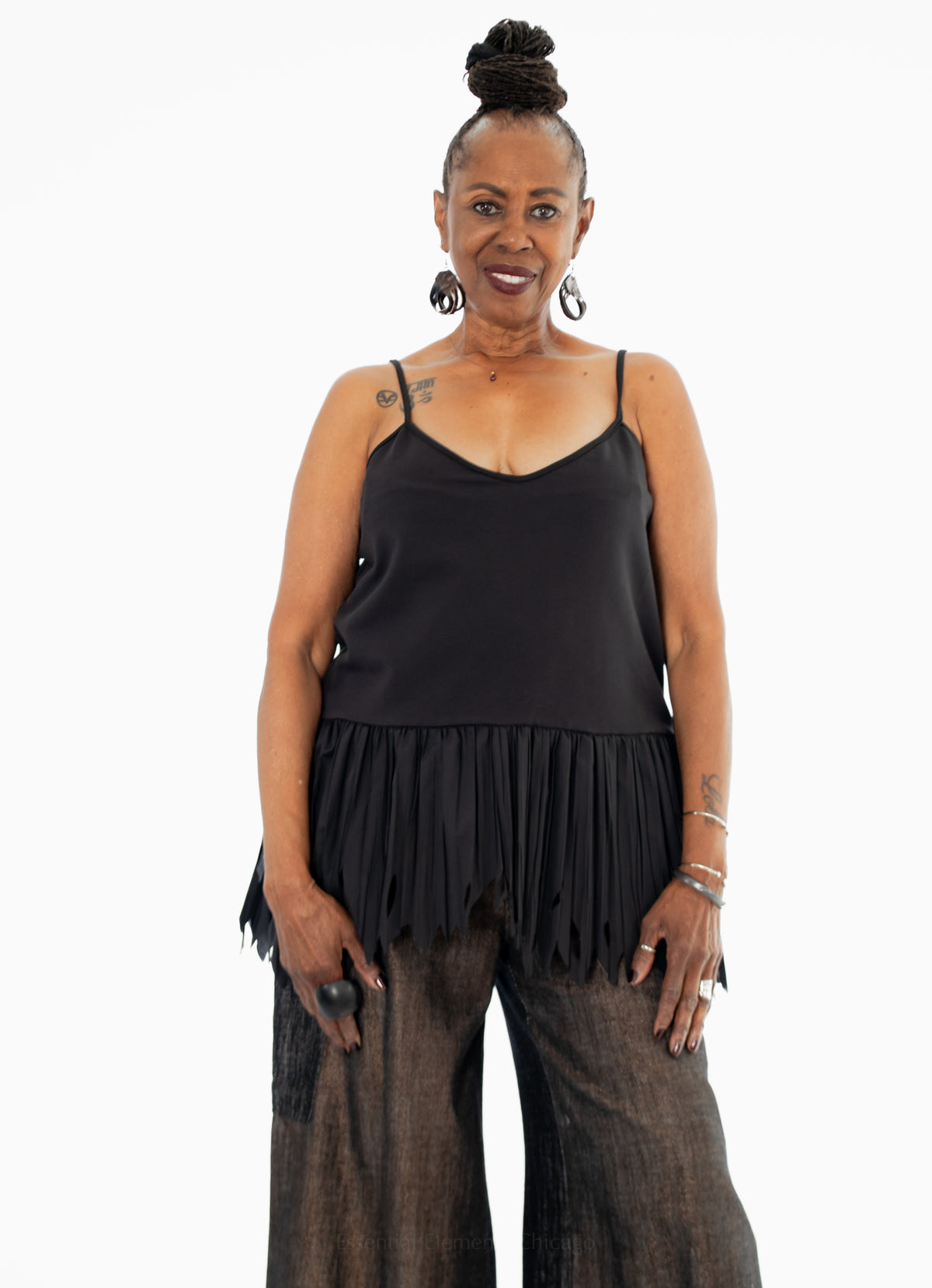 Kedziorek Layering Tank, Black - Essential Elements Chicago