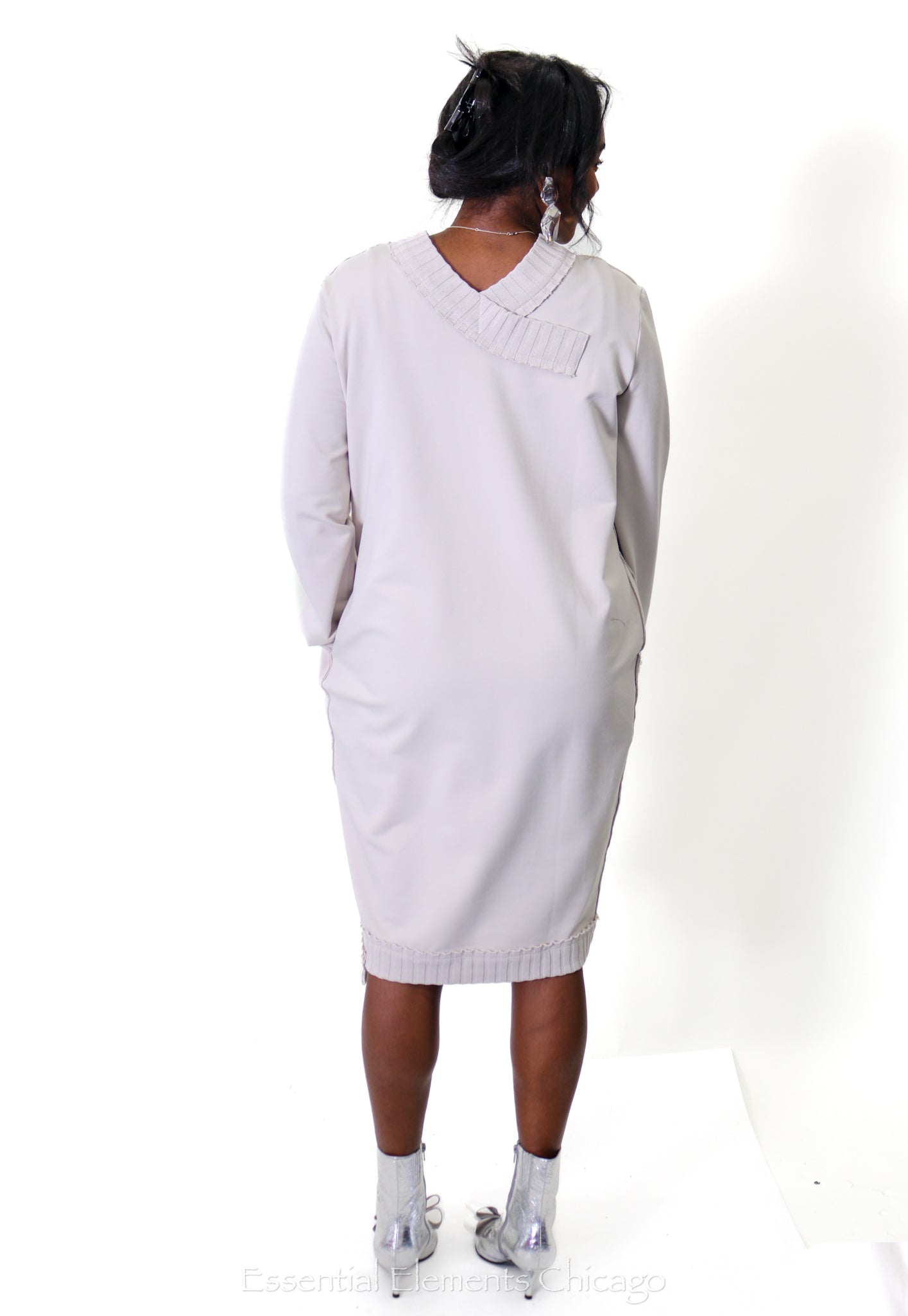 Kedziorek Ribbed Stone Dress - Essential Elements Chicago