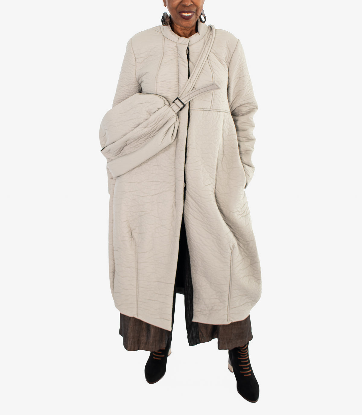 Kedziorek Textured Coat, Cloud - Essential Elements Chicago