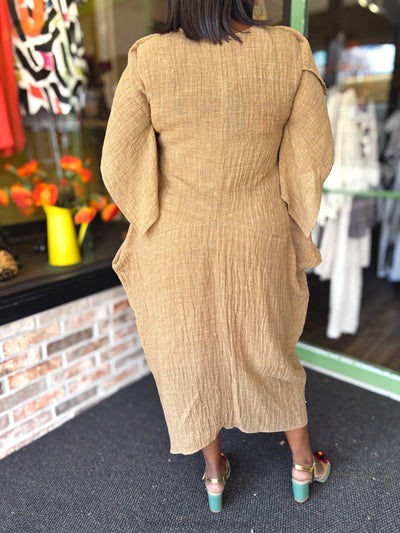 Kedziorek Tulip Linen Dress - Essential Elements Chicago