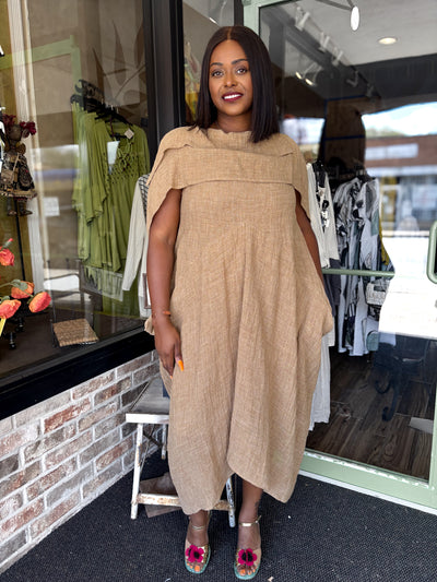 Kedziorek Tulip Linen Dress - Essential Elements Chicago