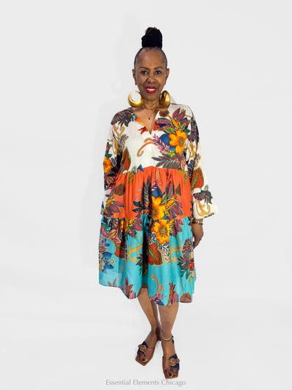 KikiSol Fiji Ruffle Dress - Essential Elements Chicago
