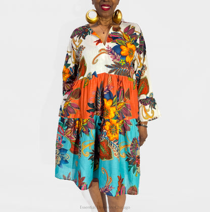 KikiSol Fiji Ruffle Dress - Essential Elements Chicago