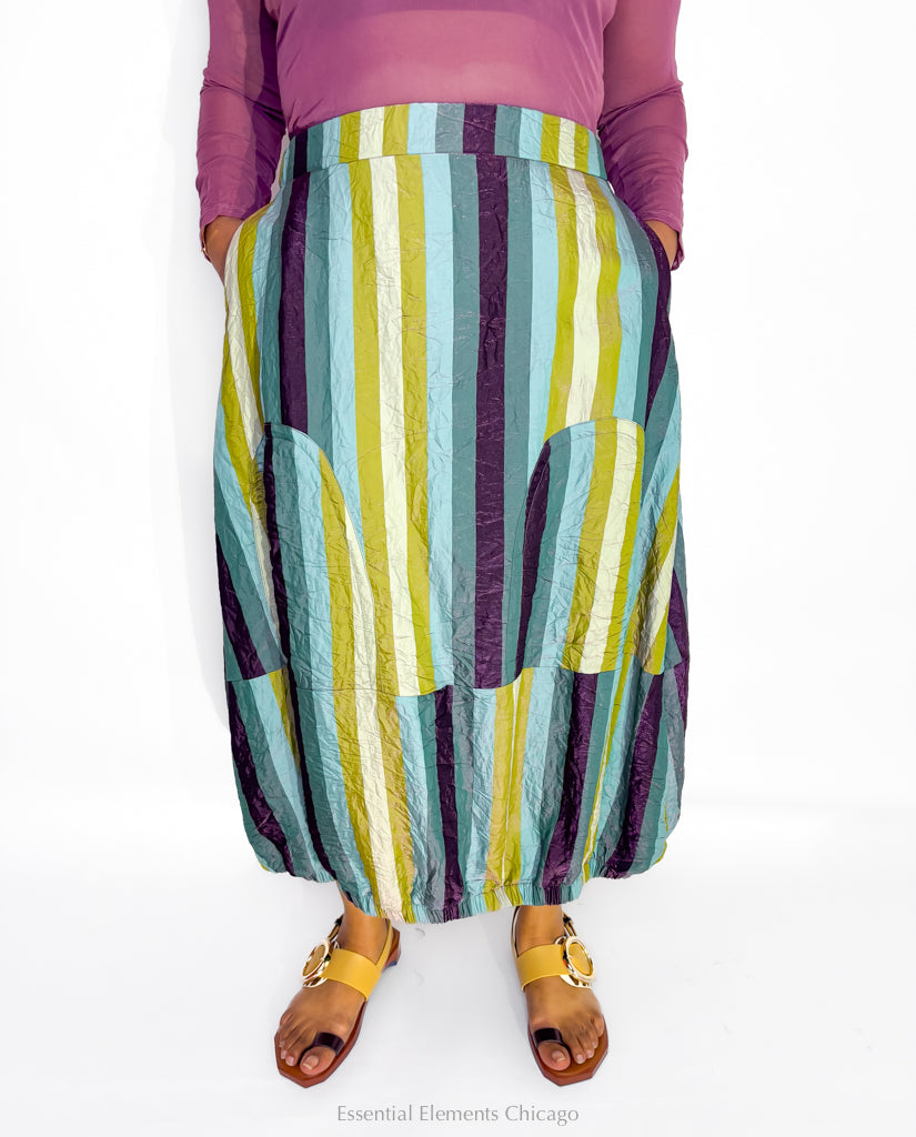 Kozan Adley Skirt, Warm Stripe - Essential Elements Chicago