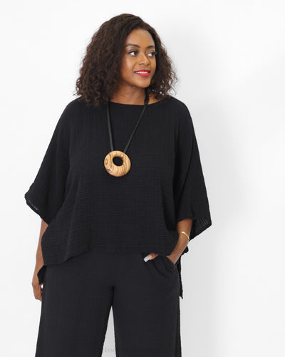Kozan Alina Cotton Gauze Top - Essential Elements Chicago