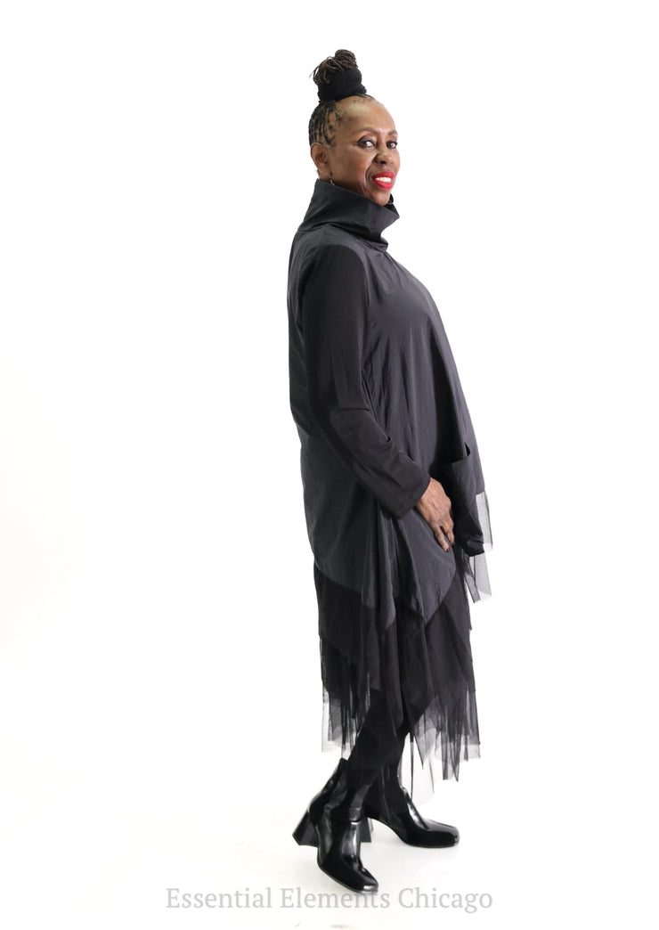 Kozan Amos Tunic, Black - Essential Elements Chicago