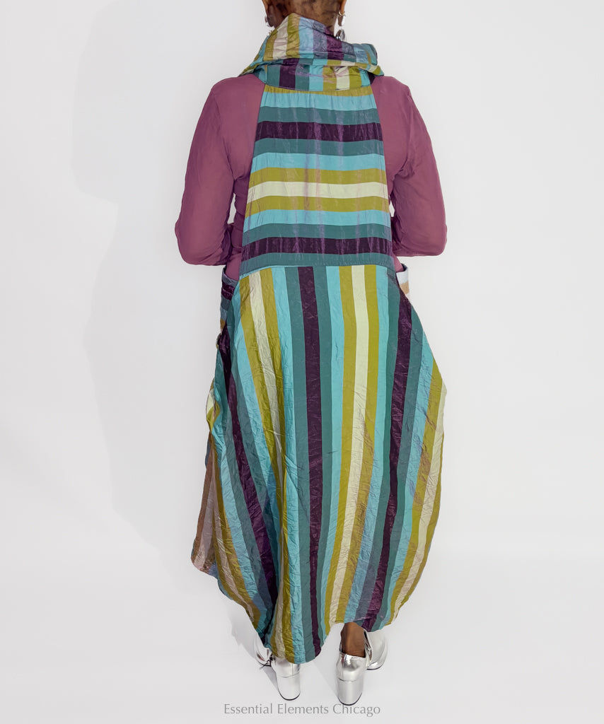Kozan Avi Dress, Warm Stripes - Essential Elements Chicago