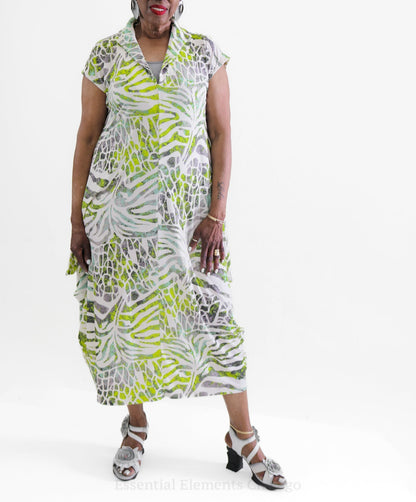 Kozan Diego Dress, Jungle - Essential Elements Chicago