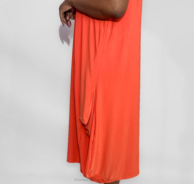 Kozan Lotus Dress, Tangerine - Essential Elements Chicago