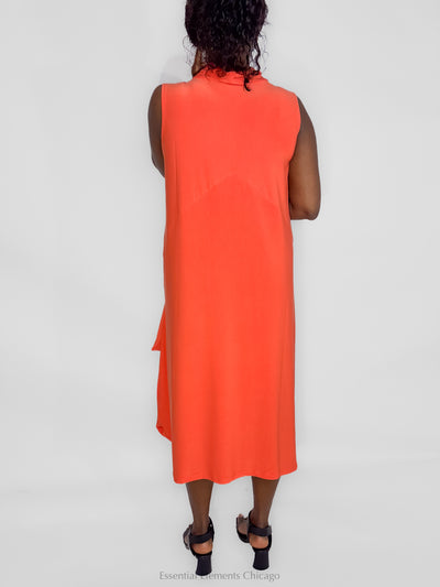 Kozan Lotus Dress, Tangerine - Essential Elements Chicago