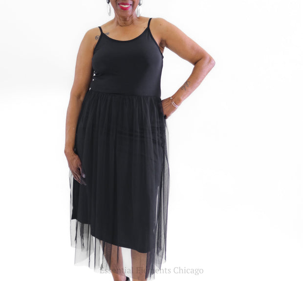 Kozan Sandy Dress, Black - Essential Elements Chicago