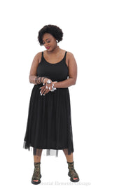Kozan Sandy Dress, Black - Essential Elements Chicago