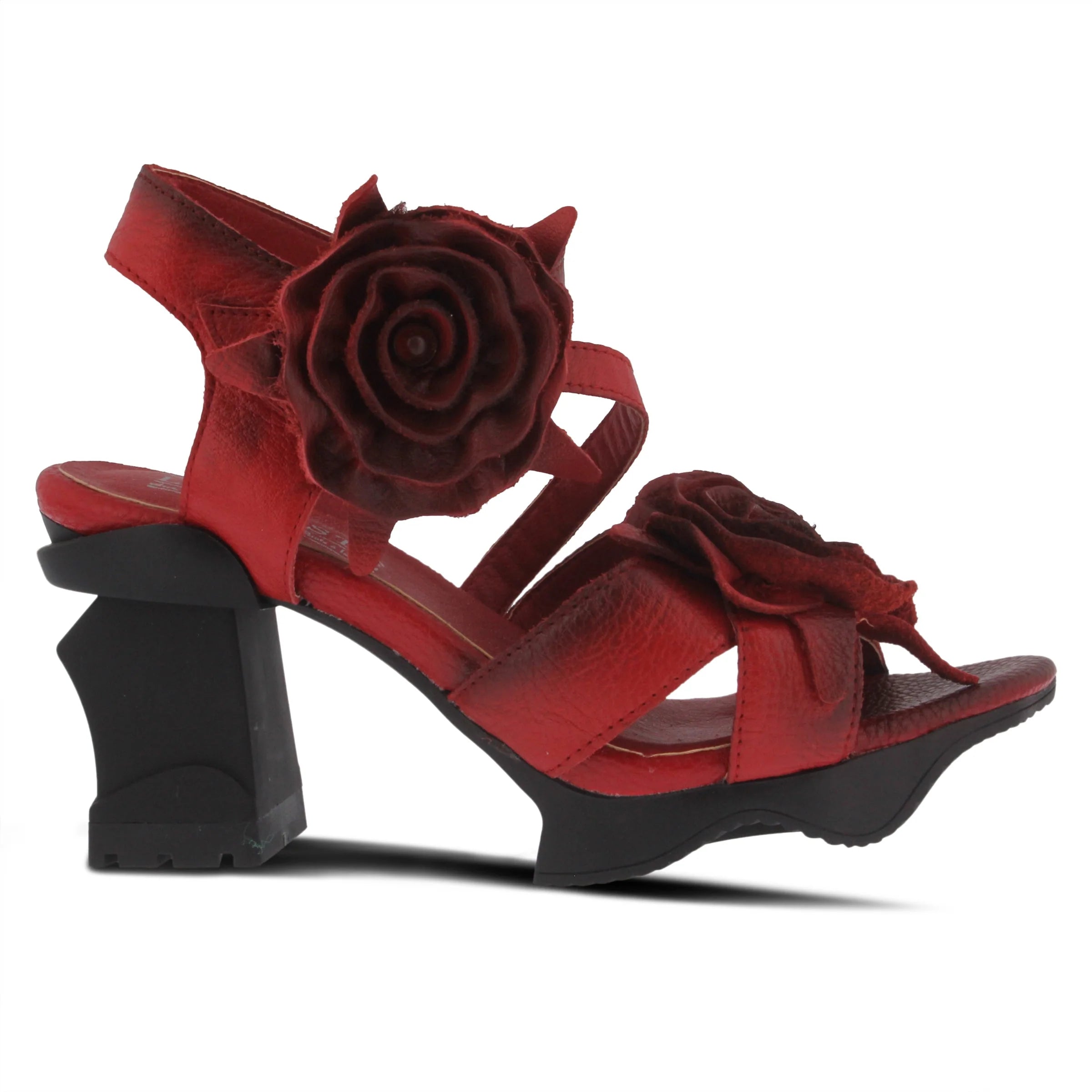 L' Artiste Shelly Sandal, Red - Essential Elements Chicago