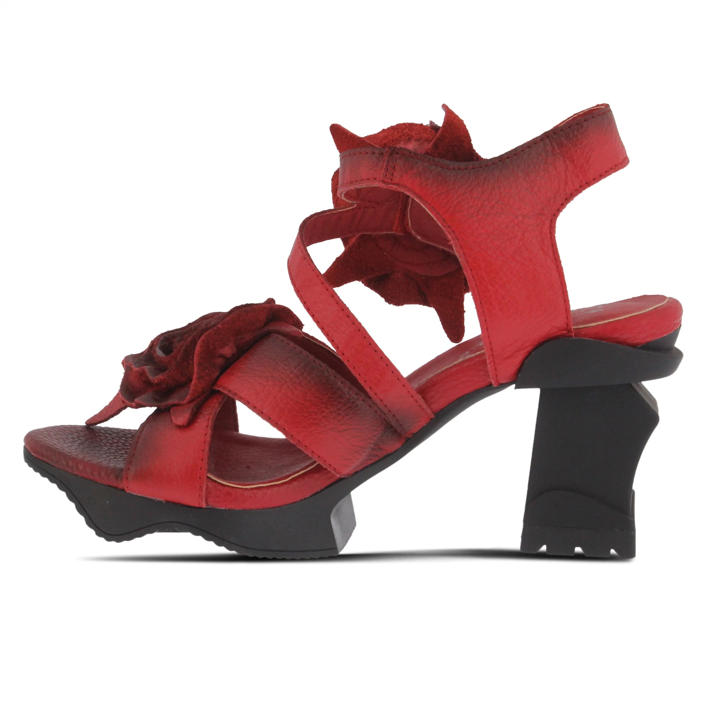 L' Artiste Shelly Sandal, Red - Essential Elements Chicago