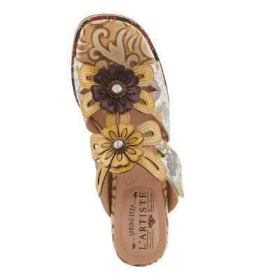 L'Artiste Alania Sandal, Yellow - Essential Elements Chicago