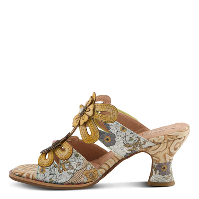 L'Artiste Alania Sandal, Yellow - Essential Elements Chicago